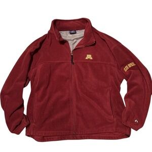 Proplayer Minnesota Golden Gophers Fleece‎ Jacket Mens XL Maroon Full Zip